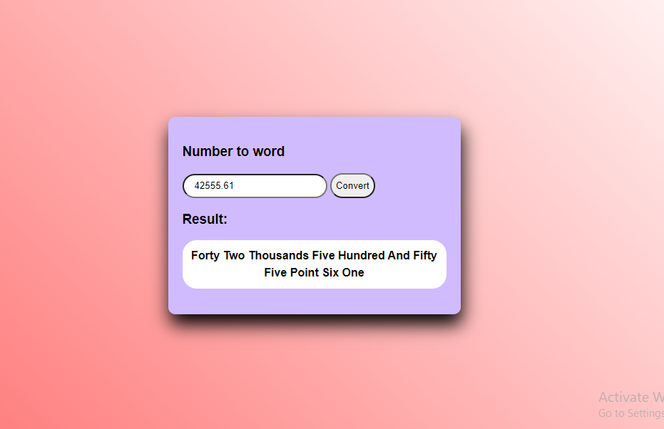 How to convert numbers to words in php