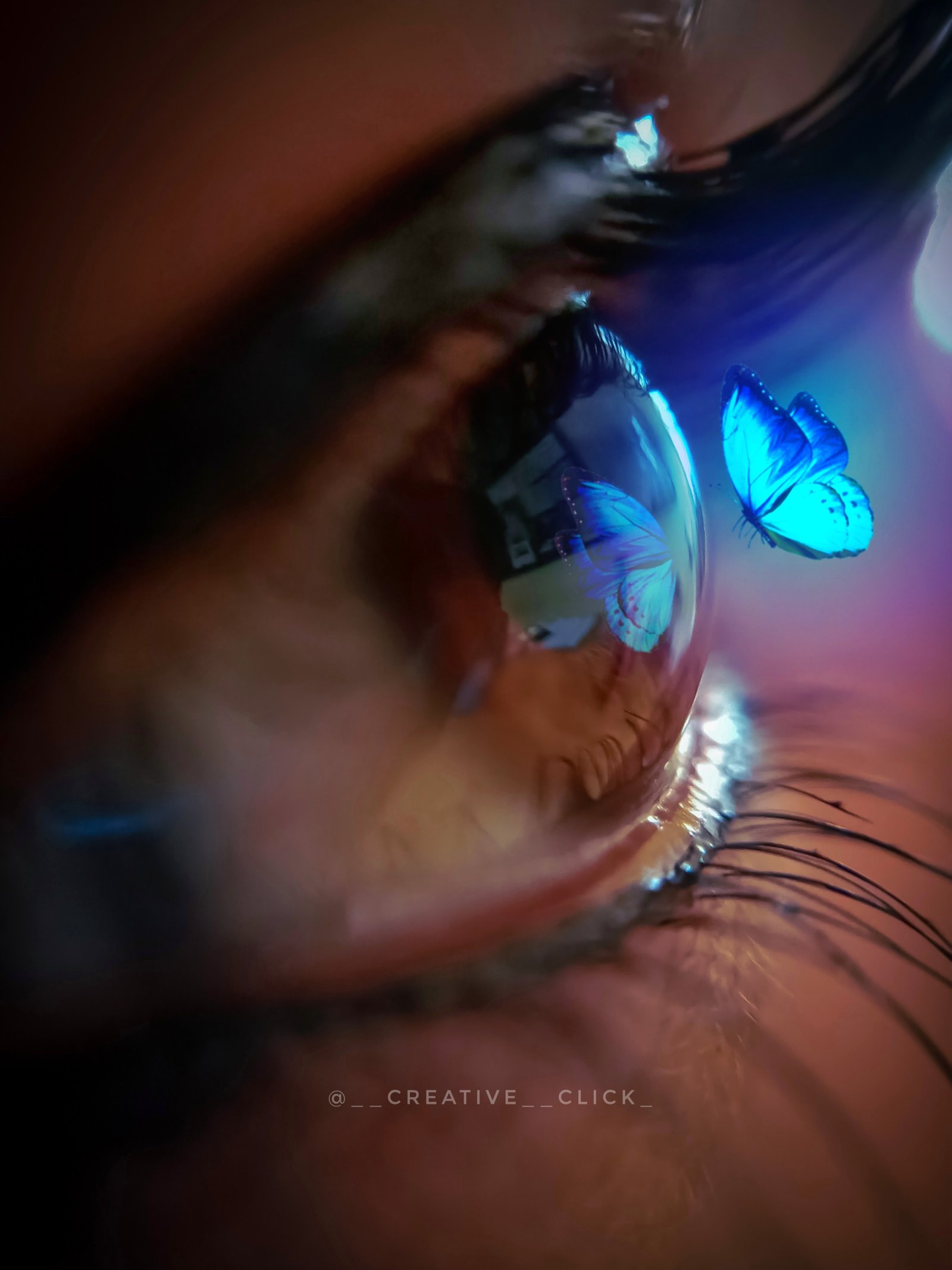 Creative eye image for web 