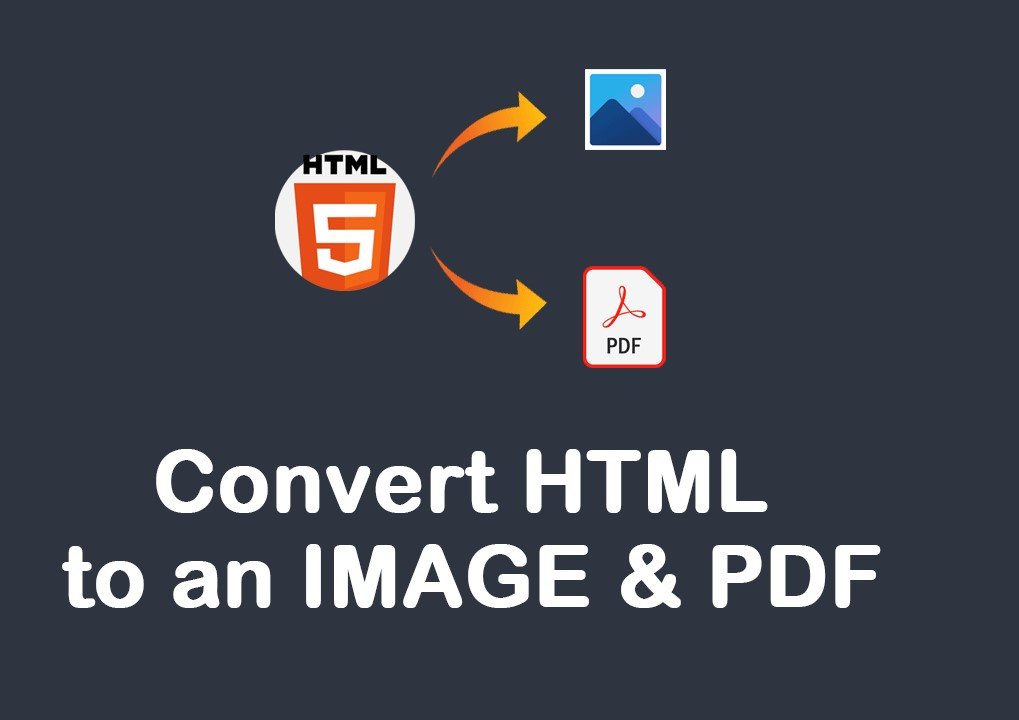 Convert HTML content to an Image and PDF using jquery
