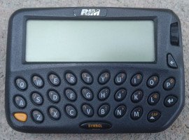 A BlackBerry 850, the first device of blackberry