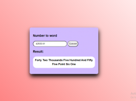 How to convert numbers to words in php
