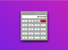 Simple jquery calculator using HTML, CSS and Jquery