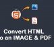 Convert HTML content to an Image and PDF using jquery